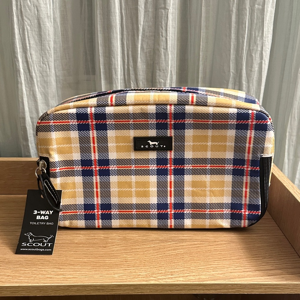 Scout Women's Checkered Travel Bag - Blue, Yellow, Red